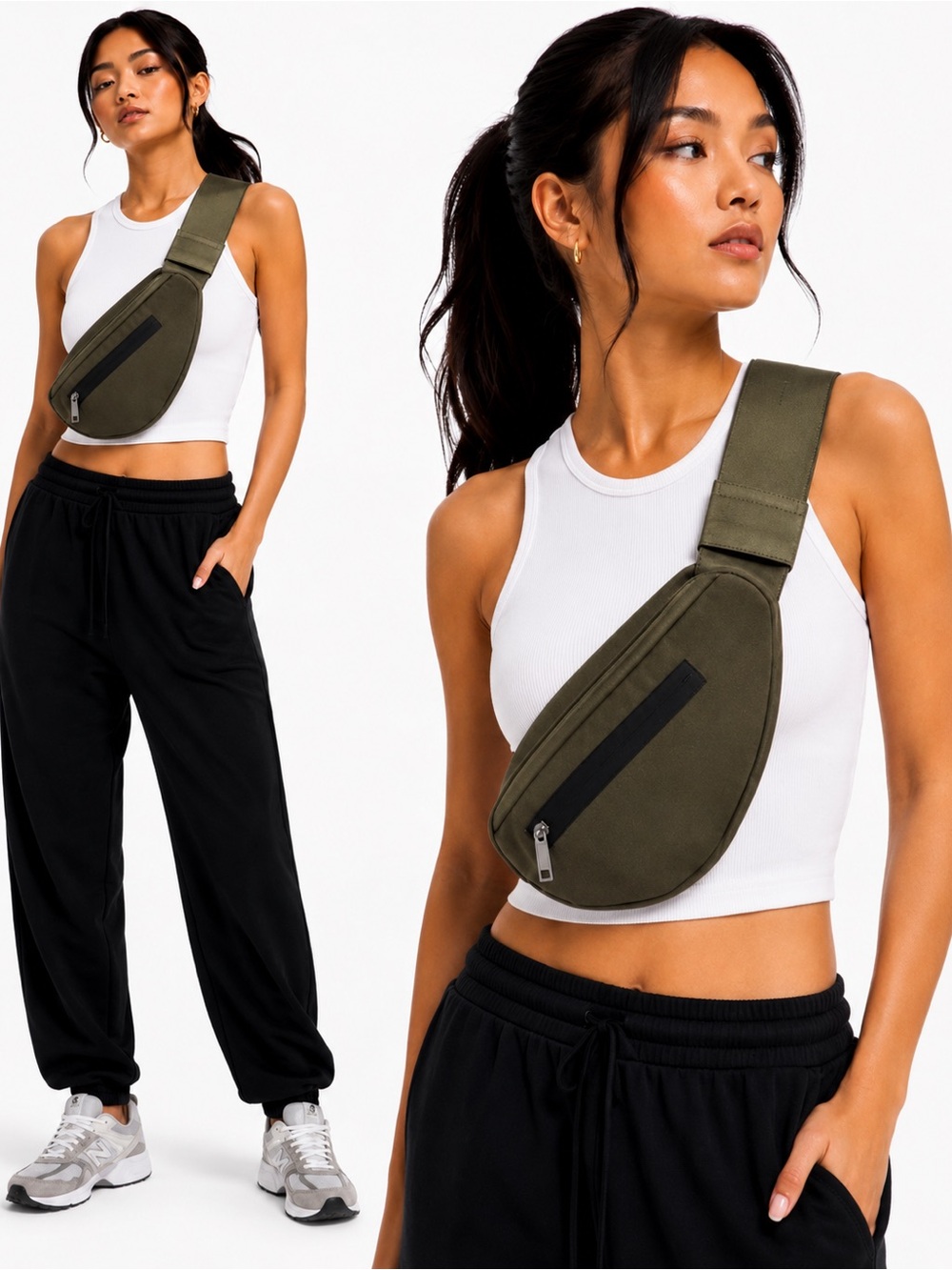 Danskin Belt Bag / Crossbody Sling Bag
NWT • Olive Green •